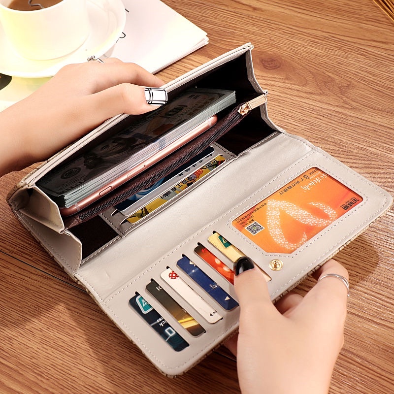 Ví Quảng Châu cầm tay cực sang mẫu mới da PU mềm mại giá rẻ