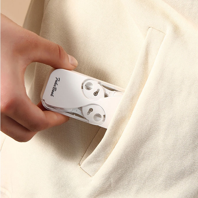 Hộp Đựng Răng Giả Hai Ngăn mini Tự Động Bật Lên