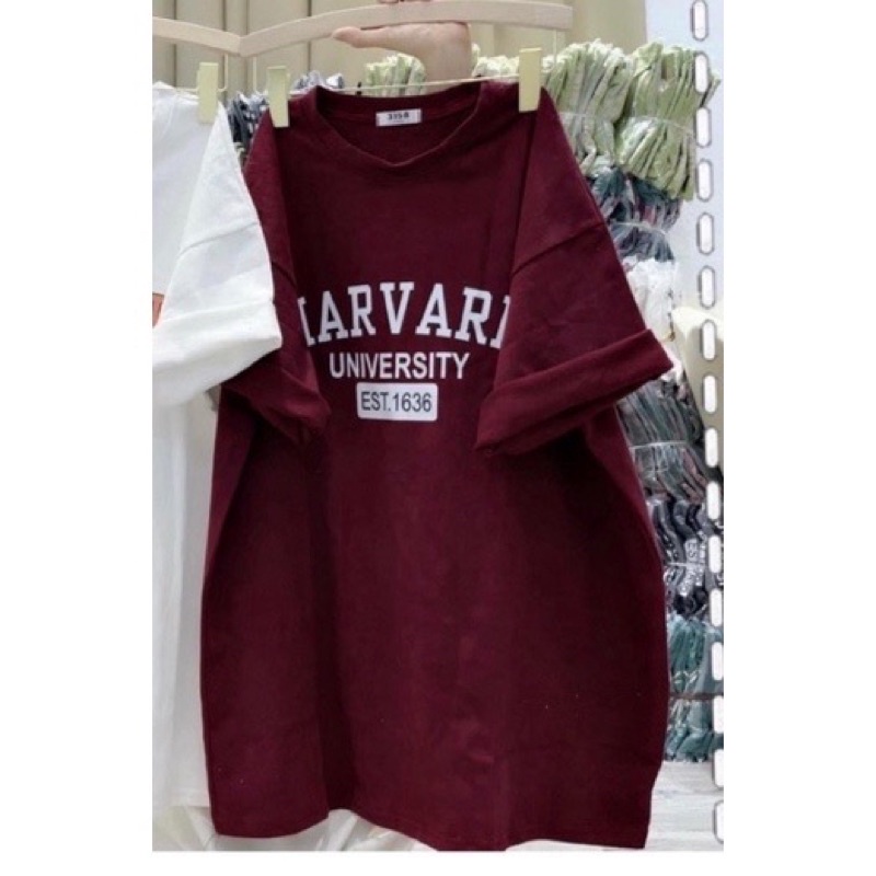 Áo Thun Tay Lỡ Cotton Khô 3158 Form Rộng Nam Nữ HARVARD