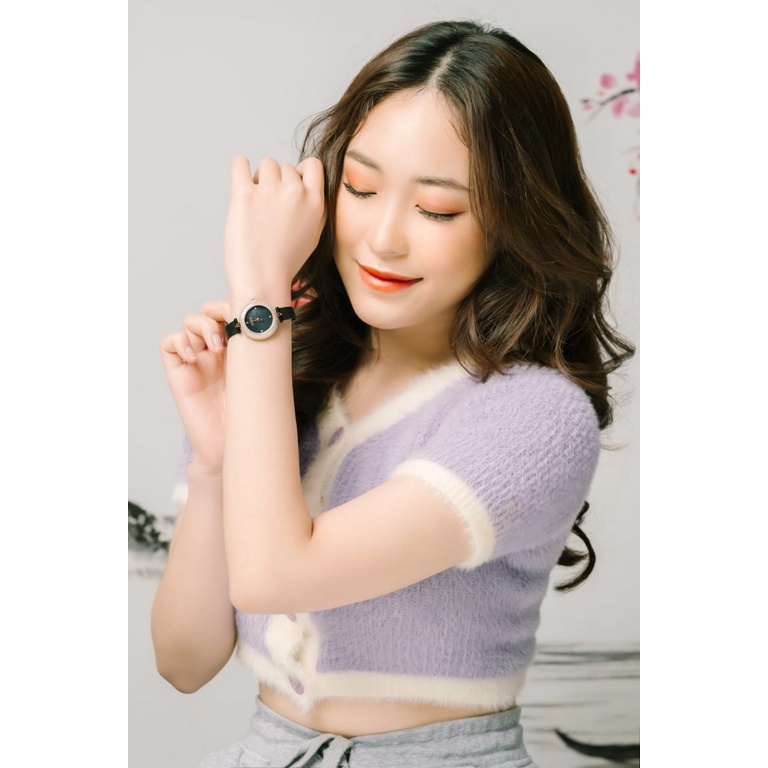 Đồng Hồ Nữ JS-041C Kính Sapphire Julius Star Hàn Quốc Dây Thép