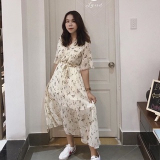 [Có sẵn] VÁY HOA NHÍ VINTAGE DÁNG DÀI