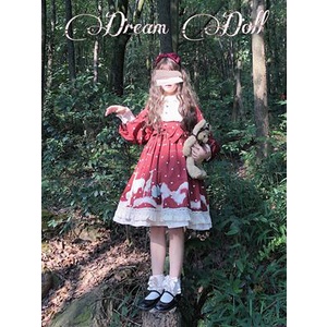 * Tại chỗ * Dream & Doll Dora gấu dài tay op Dreamland Búp Bê LOLITA thiết kế ban đầu