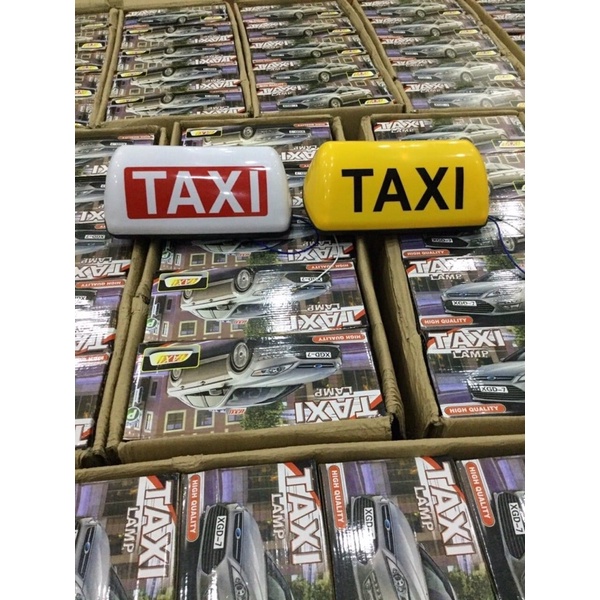 Mào taxi đế hút nam châm có đèn đặt nóc xe ô tô