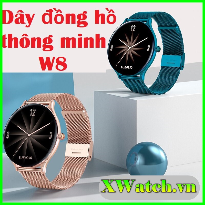 Dây thép lưới Mesh đồng hồ  thông minh W8 dòng cao cấp loại dày cực bền, chống gỉ, chống oxy hóa, chống phai màu