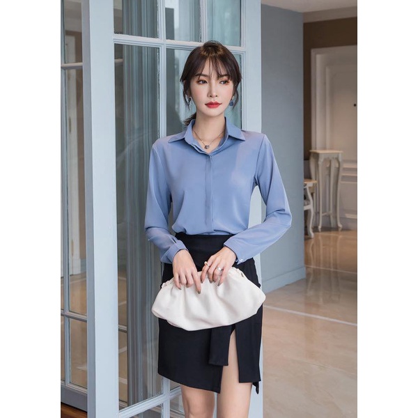 Áo Sơ Mi Nữ Công Sở Nhiều Màu Chất Liệu Lụa Mềm Mịn Cao Cấp | BigBuy360 - bigbuy360.vn
