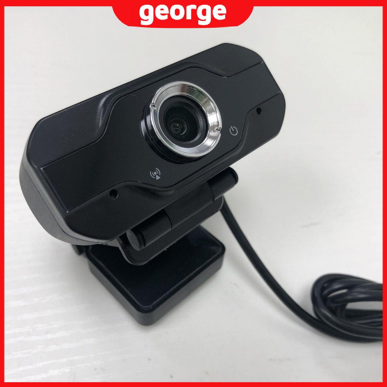 Webcam 1080p Hd Tự Cân Bằng Có Ống Kính Màu Trắng Kèm Micro Hỗ Trợ Giảng Dạy