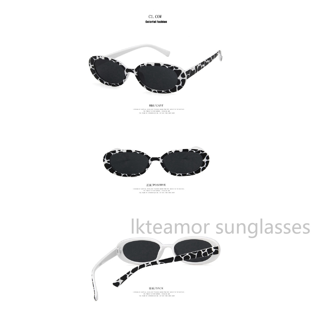 Kính mát hình bầu dục cổ điển cho nữ