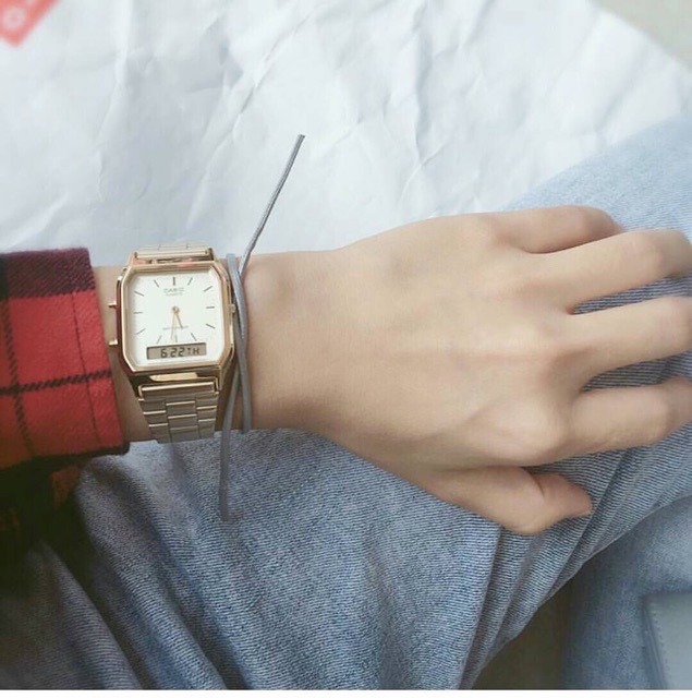 Đồng hồ Casio nam nữ AQ230GA-9DMQ chính hãng bill Hàn