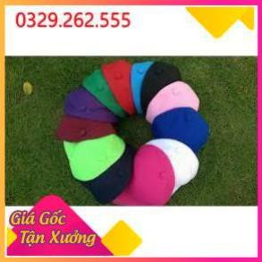 (Sale Khủng)  Sỉ mũ lưỡi trai trơn đủ mầu vải kaki đẹp