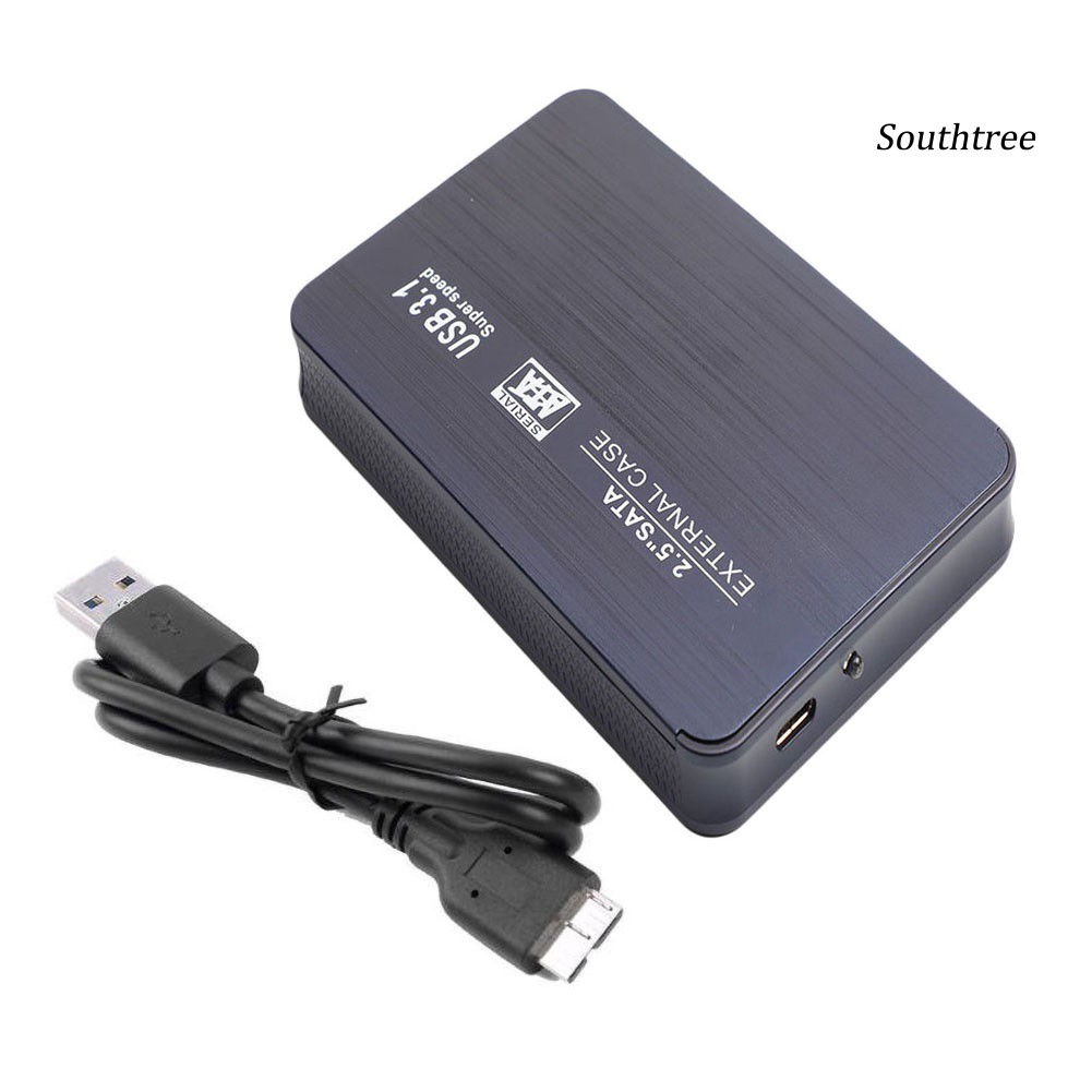 【Ready stock】Type-C USB 3.1 2.5inch SATA External SSD HDD Hard Disk Drive Case Adapter Box