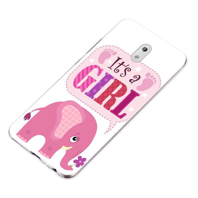 Nokia 3 3.1 X6 5 5.1 6.1 6 7 8 3310 2G 2018 Plus Pink Elephant Silicon Case