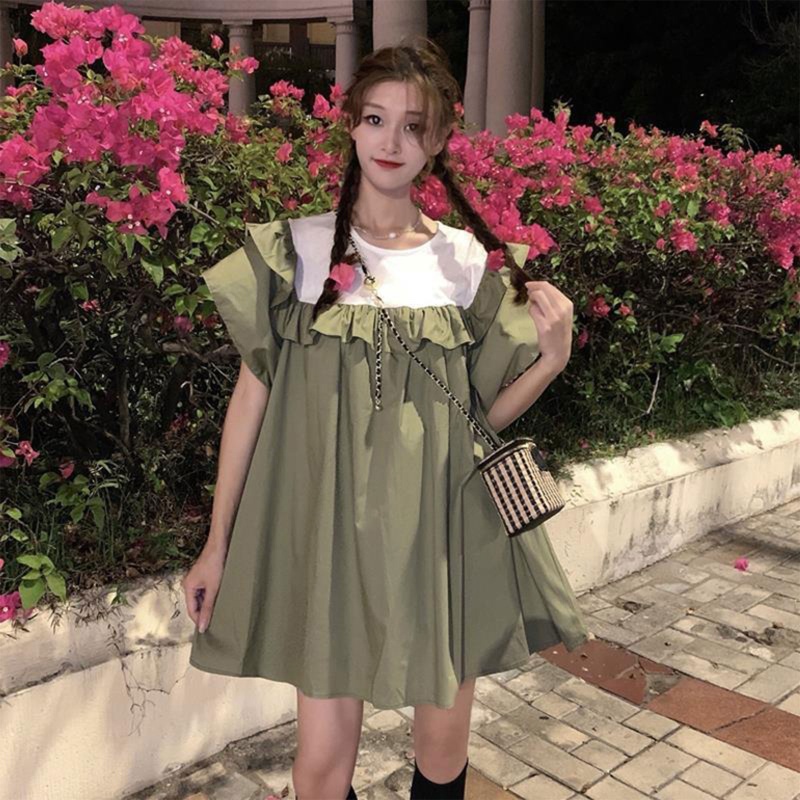 Đầm Babydoll Dáng Rộng Thời Trang Mùa Hè Xinh Xắn Cho Nữ