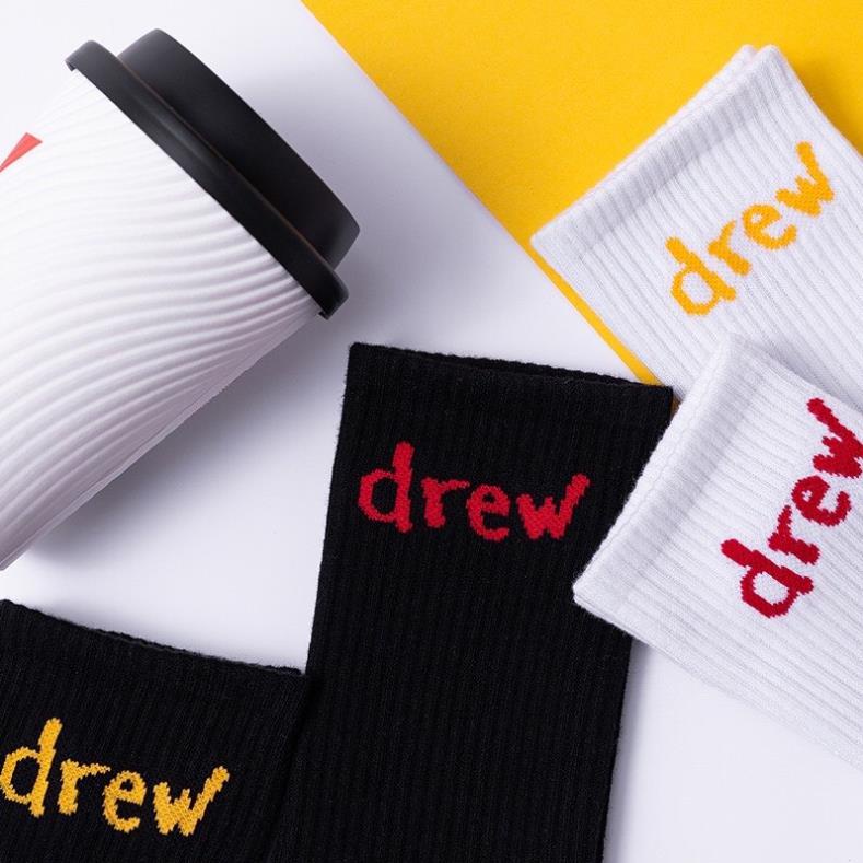 FREE SHIP=> Tất - Vớ DREW House Mặt cười cổ cao chất liệu Cotton, hàng cao cấp, thời trang, nam nữ,Nike,Champion, Adidas