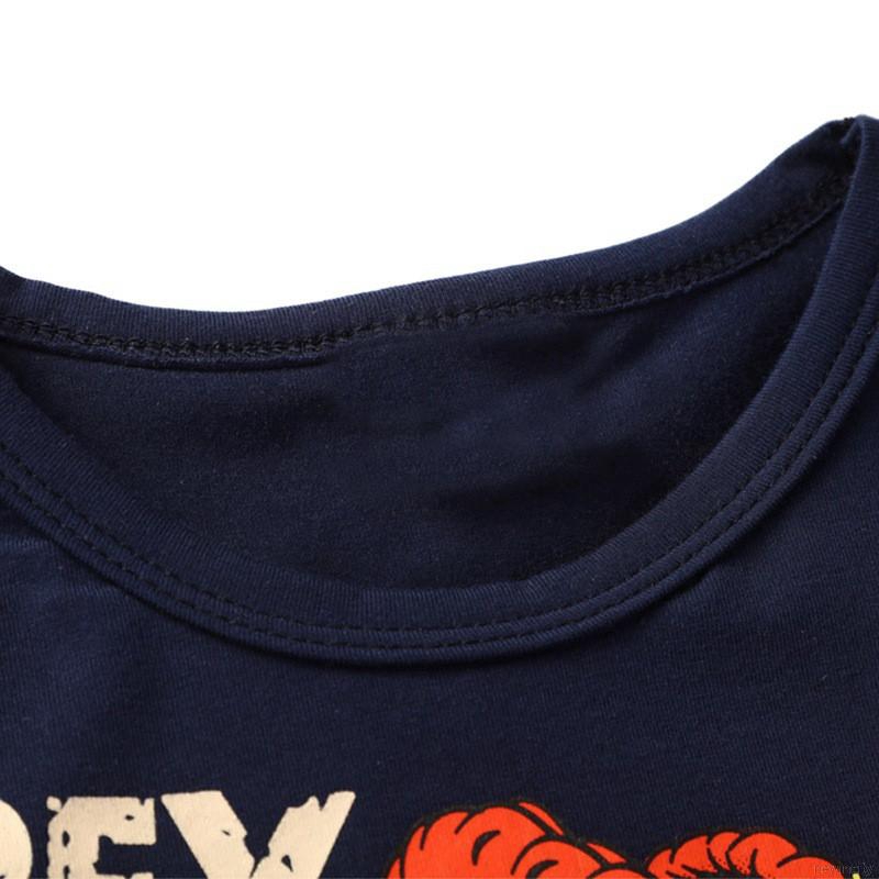 Áo thun cổ tròn tay ngắn hình khủng long cho bé trai