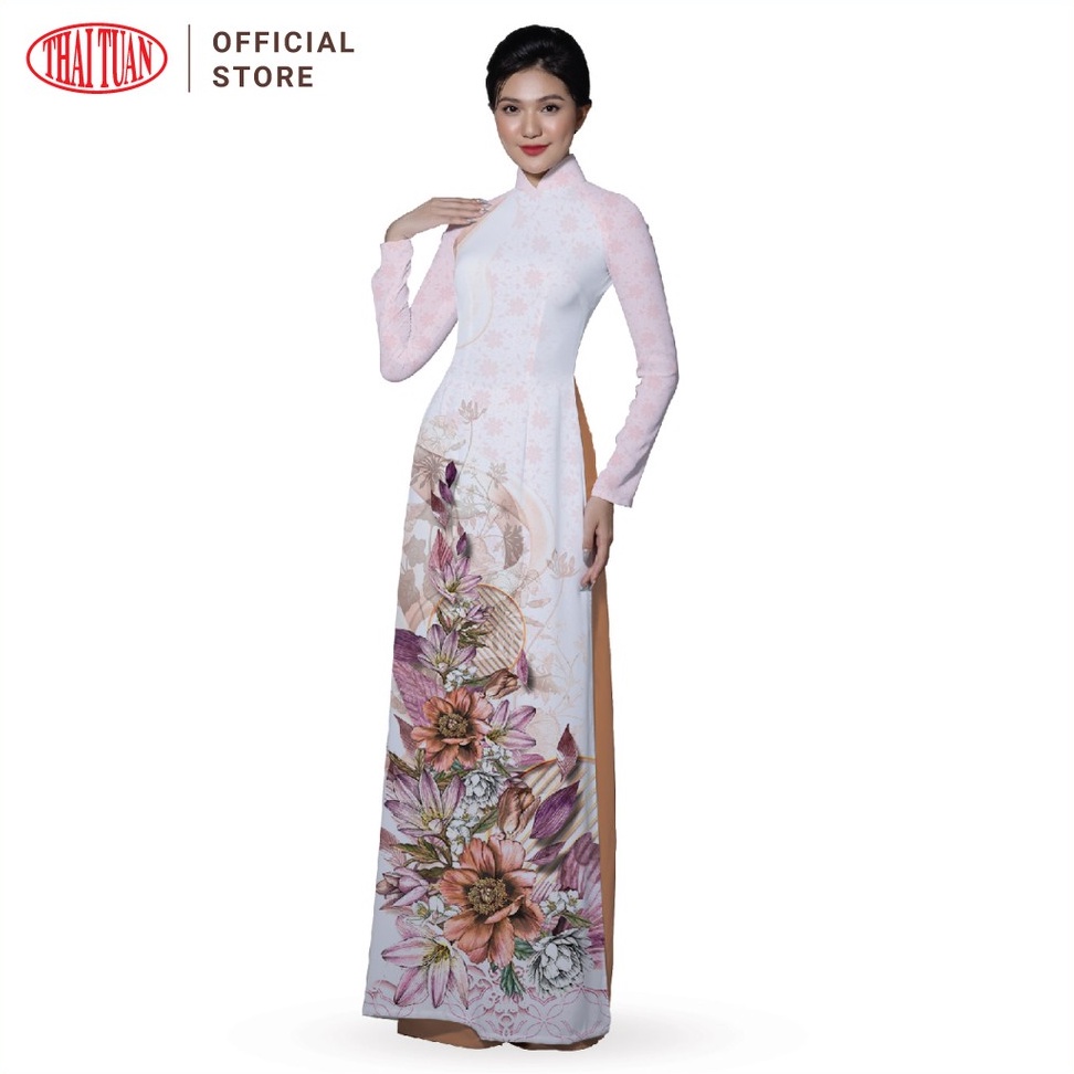 Vải Áo Dài Nữ Thái Tuấn Hoa Văn In ASBR533006DQZ