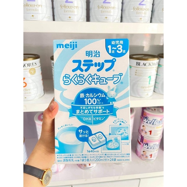 sữa meiji thanh 1-3 tuổi 24 thanh