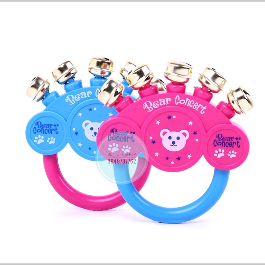 Đồ chơi xúc xắc/lục lạc cầm tay 5 chuông cho bé