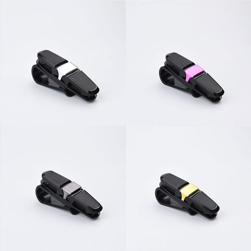 Kẹp Giữ Mắt Kính/Mắt Kính/Thẻ Đa Năng 4 Màu Thông Dụng Cho Xe Hơi