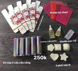 Bộ làm son sáp 5 cây