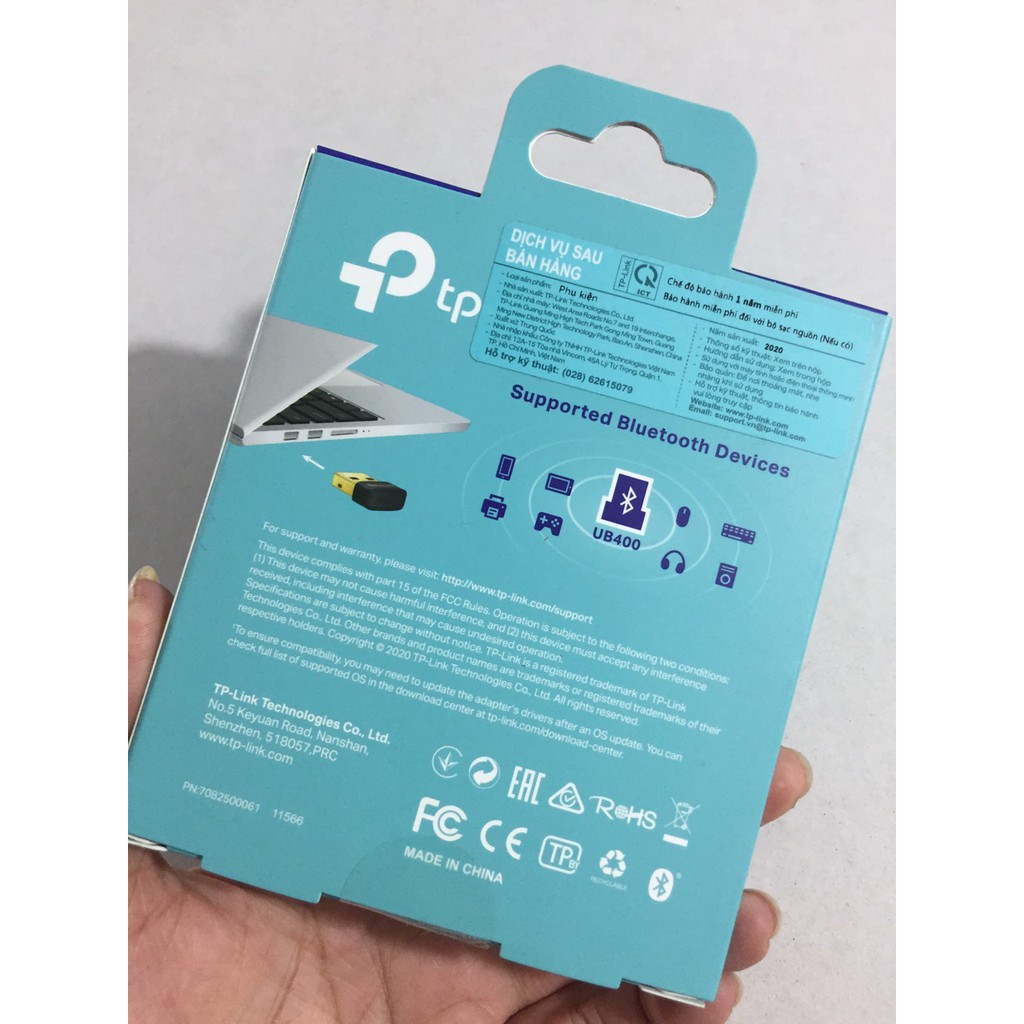 Thiết bị tạo Bluetooth cho PC TP-link Nano USB Adapter UB400