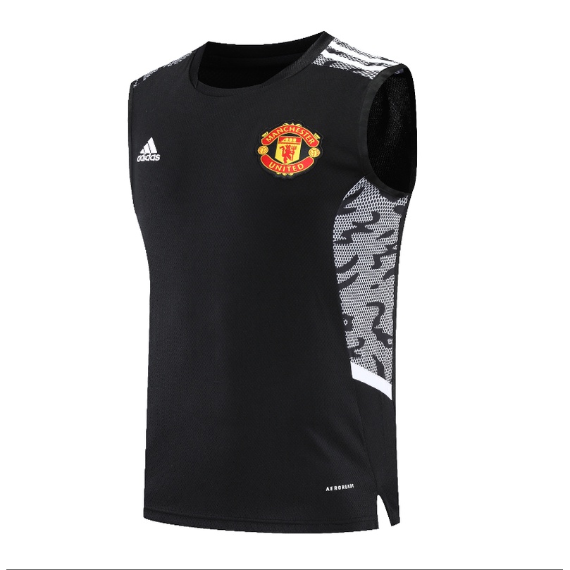 Áo Thun Bóng Đá Sát Nách Màu Đen Đội Tuyển Manchester United Issues --2022 Cho Nam