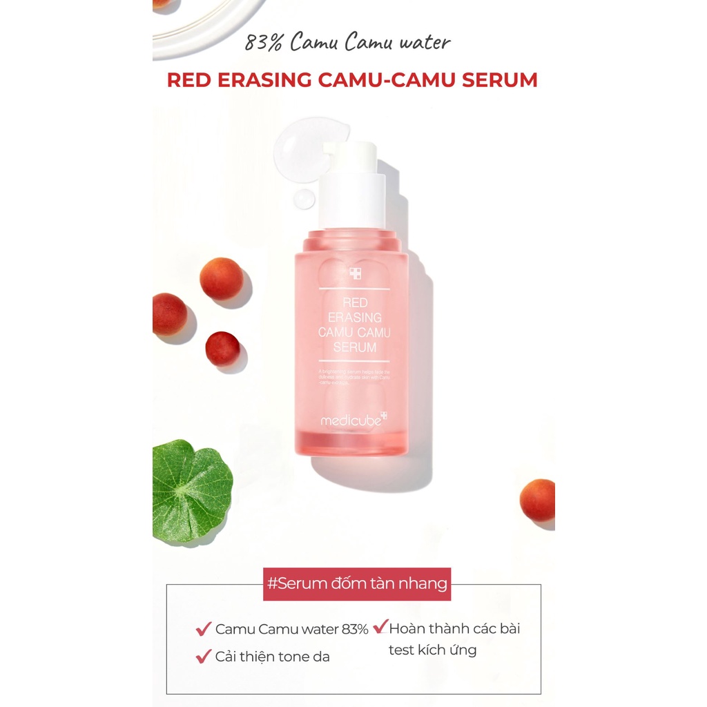 Huyết thanh sáng da, giảm thâm mụn, nám Medicube Camu Camu Serum