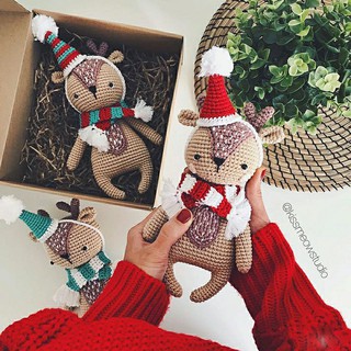 thú bông len handmade cao 15-20cm