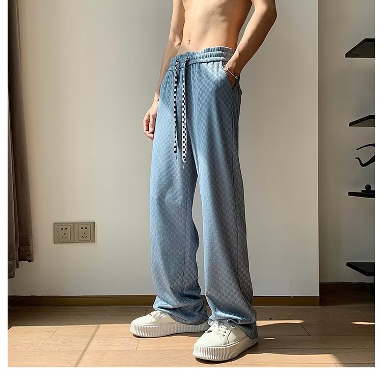 Quần Dài Lưng Thun Dáng Rộng Thoáng Khí Thoải Mái Phong Cách Hàn Quốc Thời Trang Cho Nam size M-3XL