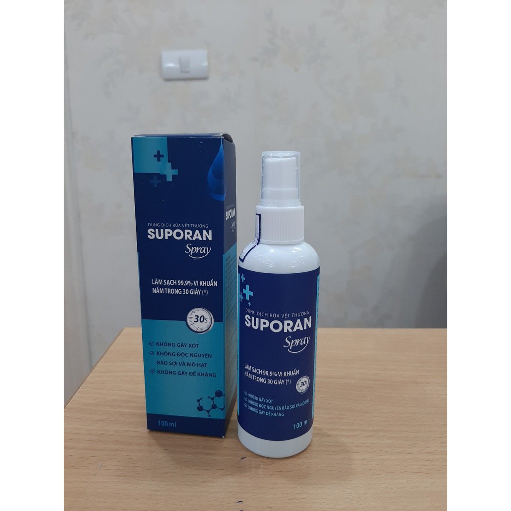 DUNG DỊCH XỊT SÁT KHUẨN SUPORAN lọ 100ml