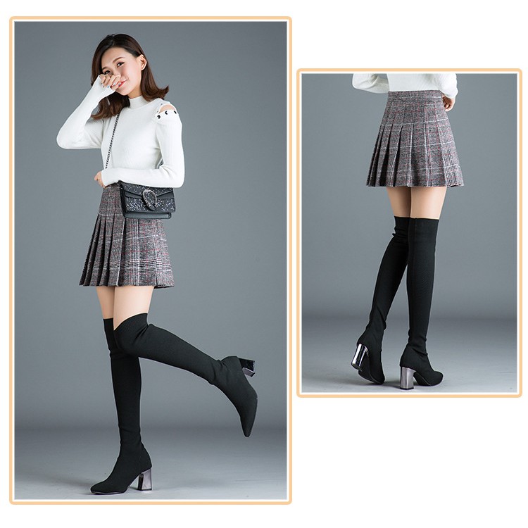 CHÂN VÁY TENNIS ULZZANG DẠ KẺ CHO MÙA ĐÔNG ẤM ÁP (CÓ SIZE TO) | BigBuy360 - bigbuy360.vn