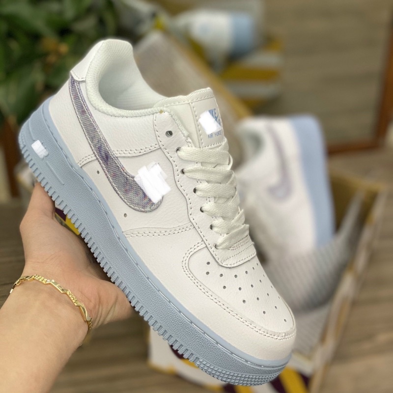 Full box+quà tặng🎁Giày sneaker _𝗻𝗶𝗸𝗲_ swe trắng móc kim tuyến đế xanh thể thao nữ