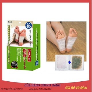Miếng dán Kenko Nhật Bản - Thải độc gan bàn chân - Đào thải độc tố - [Hộp 30 miếng]