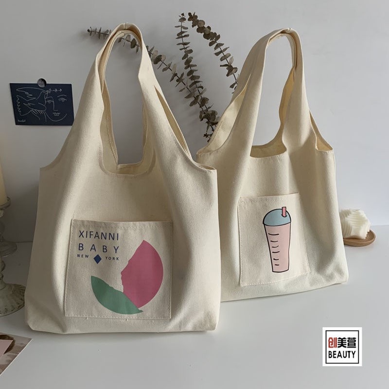 Túi Vải Canvas Đeo Vai Thời Trang Cá Tính