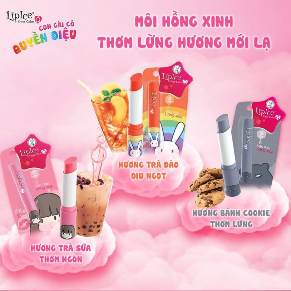 Son dưỡng LipIce Sheer Color Q 2.4g – Lên màu theo sắc môi, dưỡng ẩm môi căng mọng