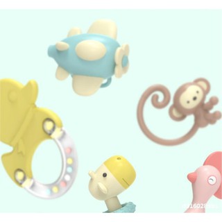 Xúc xắc gặm nướu Hàn Quốc Goryeo Baby nhựa ABS an toàn cho bé 9 món Halibaby XX03