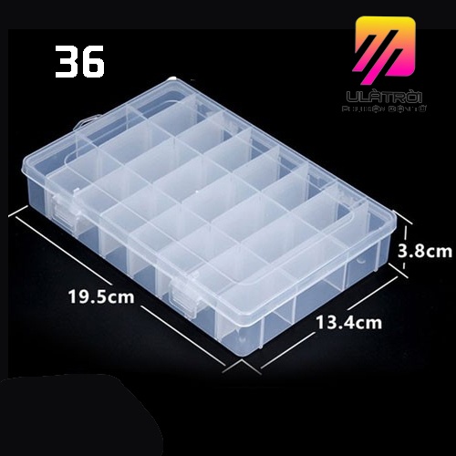Hộp đựng linh kiện điện tử 10/15/24/36 ngăn