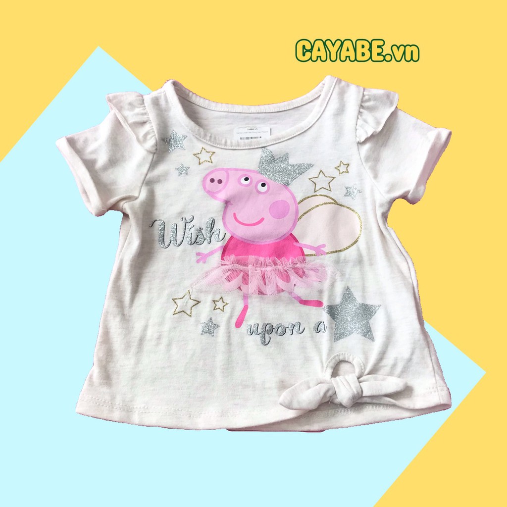SET ÁO VÀ CHÂN VÁY CÔNG CHÚA CAYABE MÀU HỒNG HEO PEPPA PIG CHO BÉ GÁI (QUẦN ÁO TRẺ EM)