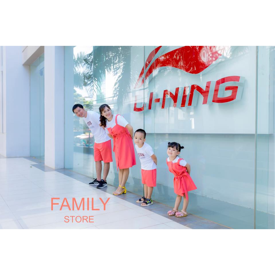 set yếm  gia dinh 3/4/5 người vải đẹp - family store