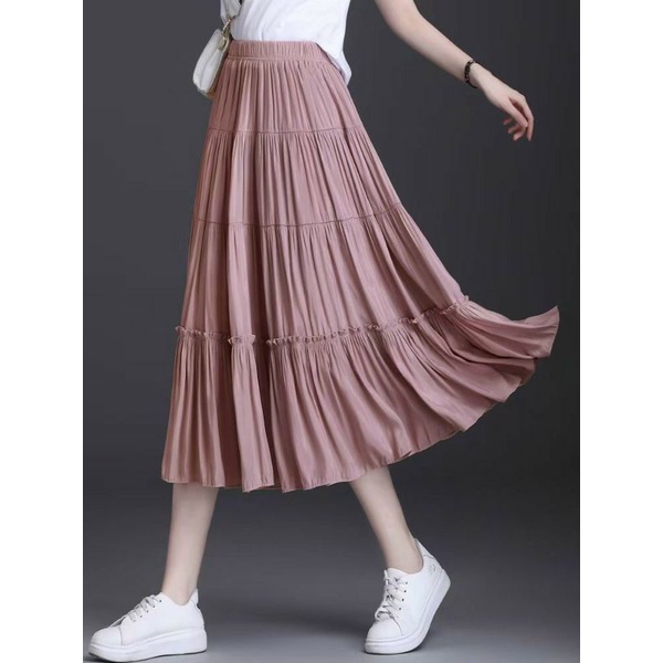 chân váy công sở cạp chun.dài qua gối | BigBuy360 - bigbuy360.vn