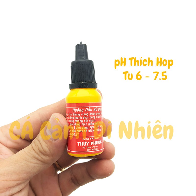 Dung dịch GIẢM pH cho hồ cá cảnh hộp ĐỎ