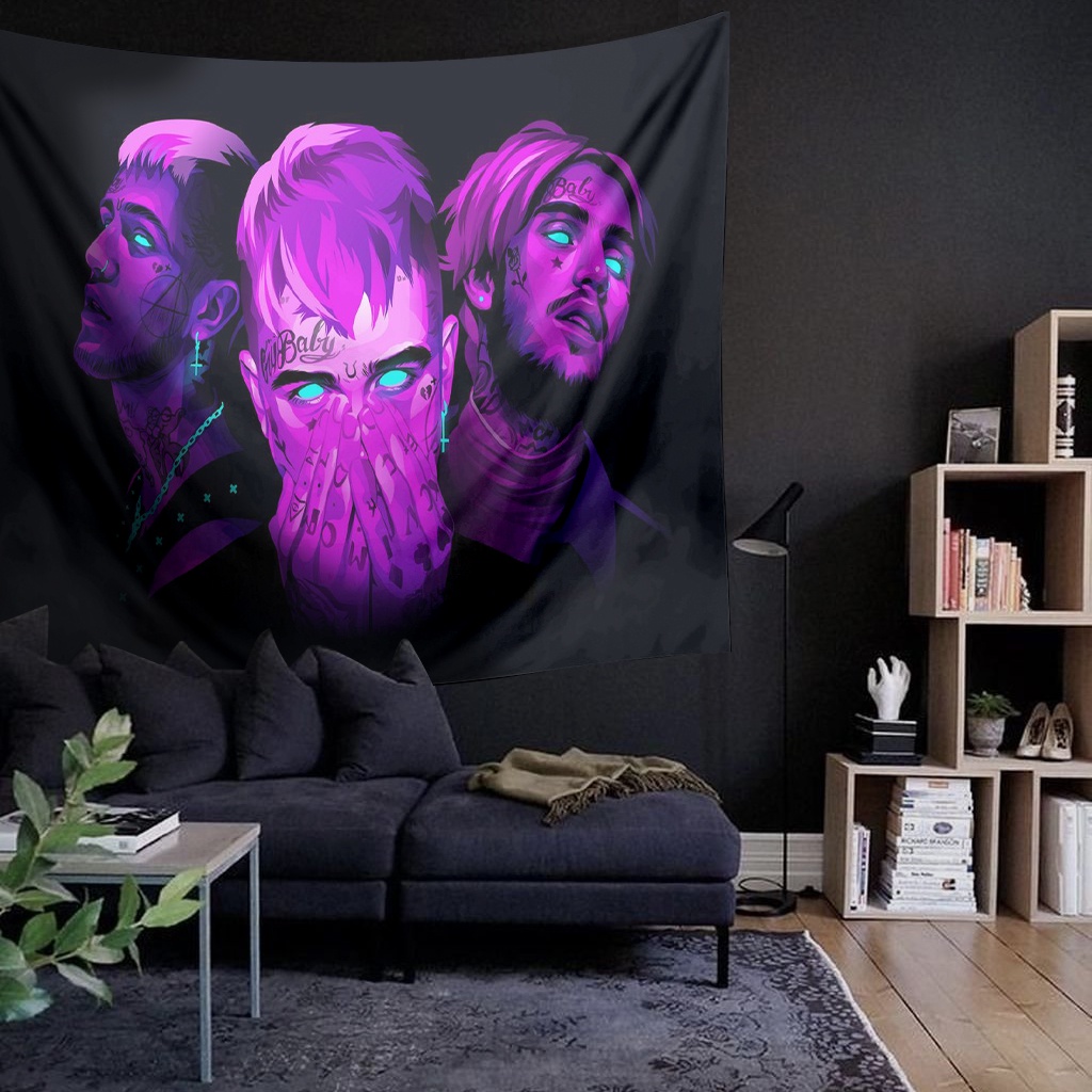 Tranh Vải Decor HipHop Chất Liệu Lụa Cao Cấp - Tặng Kèm Đèn Led