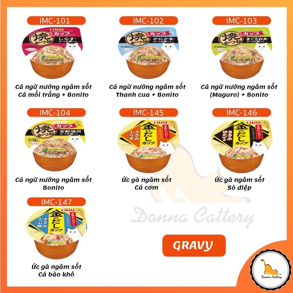 CỐC PUDDING SÚP INABA CIAO CHO MÈO MADE IN THAILAND ĐỦ HƯƠNG VỊ 65g 70g