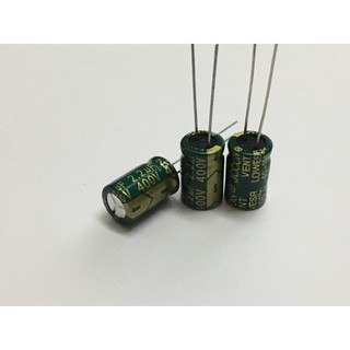 Combo 10 tụ 400v 2.2uf 8x12mm