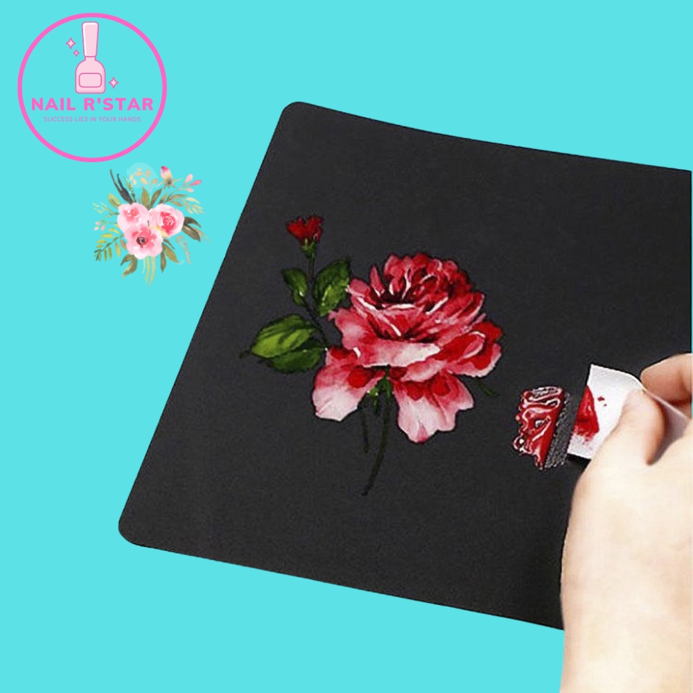 Bảng đen tập vẽ nail chuyên dụng  - Dễ dàng vệ sinh sau khi vẽ NAIL R’STAR
