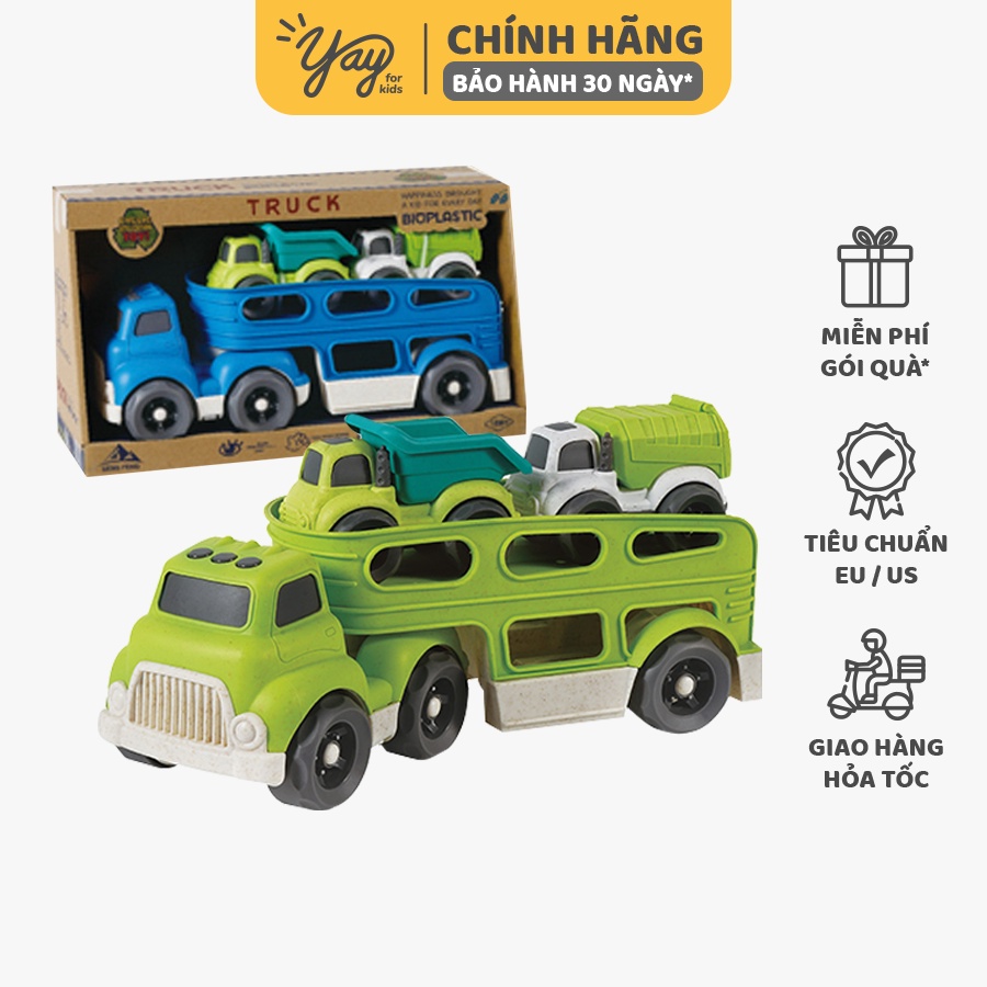 Mô Hình Xe Đầu Kéo Nhựa Lúa Mì Sinh Học Cho Bé 18m+ - GengFeng