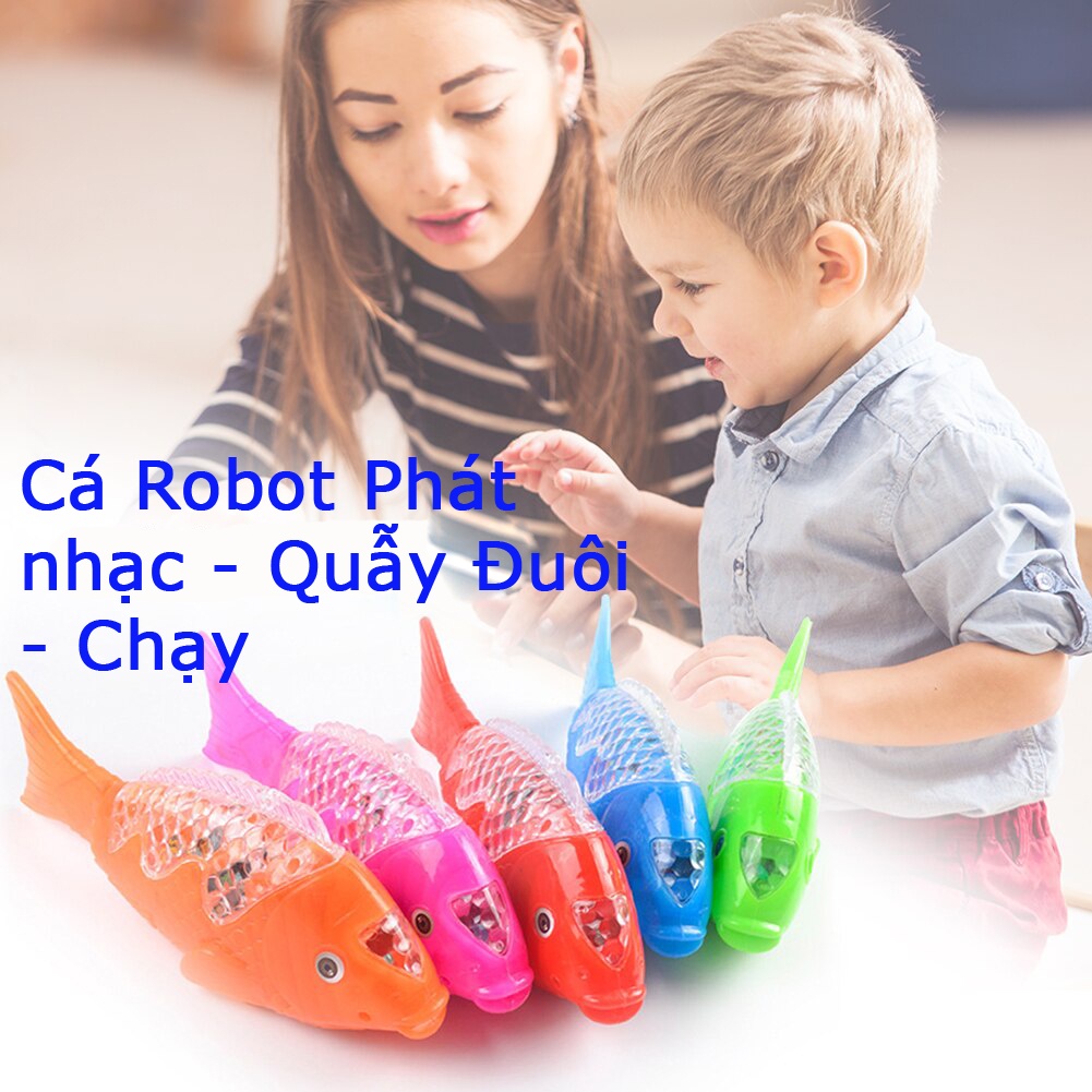 Lồng đèn trung thu cá chép có đèn vẫy đuôi chạy được cá robot cá điện vui tết trung thu truyền thống đèn lồng trung thu