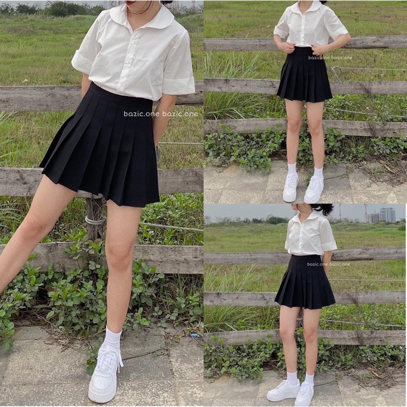 Chân Váy ngắn xếp ly Tennis, Hàng Quảng Châu Ulzzang 2021( lớp lót quần váy) | BigBuy360 - bigbuy360.vn