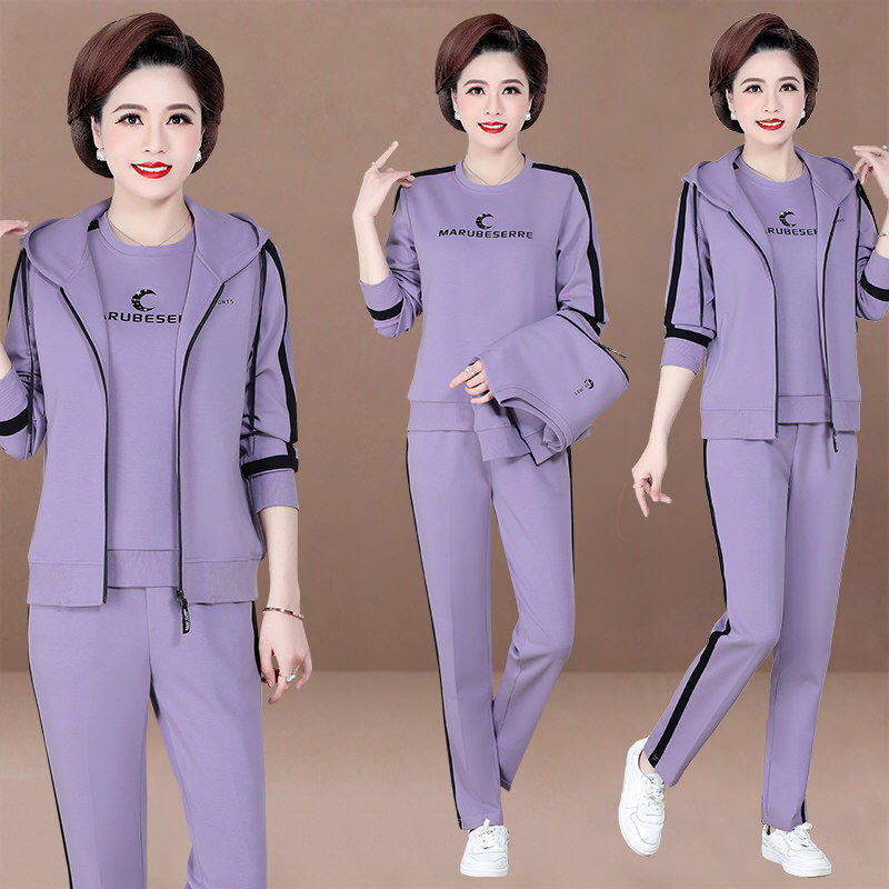 Bộ đồ thể thao 3 món thờI trang xuân thu cho nữ