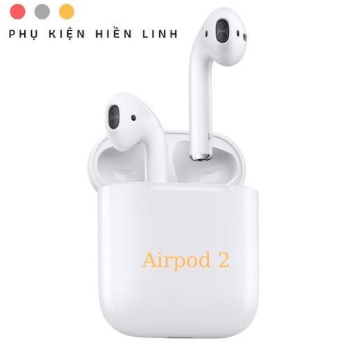 Tai nghe Airpod 2 nhét tai bluetooth Chống ồn, Đổi tên định vị, cảm ứng đa điểm