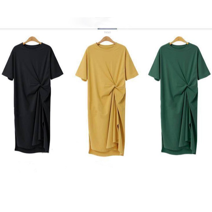 Đầm Dài Tay Ngắn Dáng Rộng Thời Trang Cho Nữ Size M-4Xl | BigBuy360 - bigbuy360.vn
